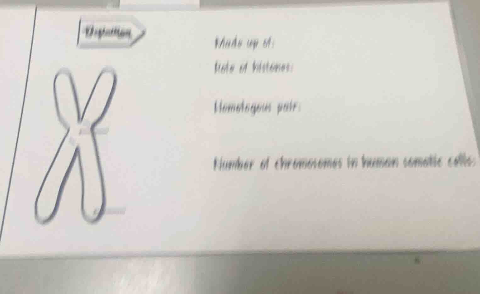 chromosome made up of: role of histones: homologous pair: number of chr…