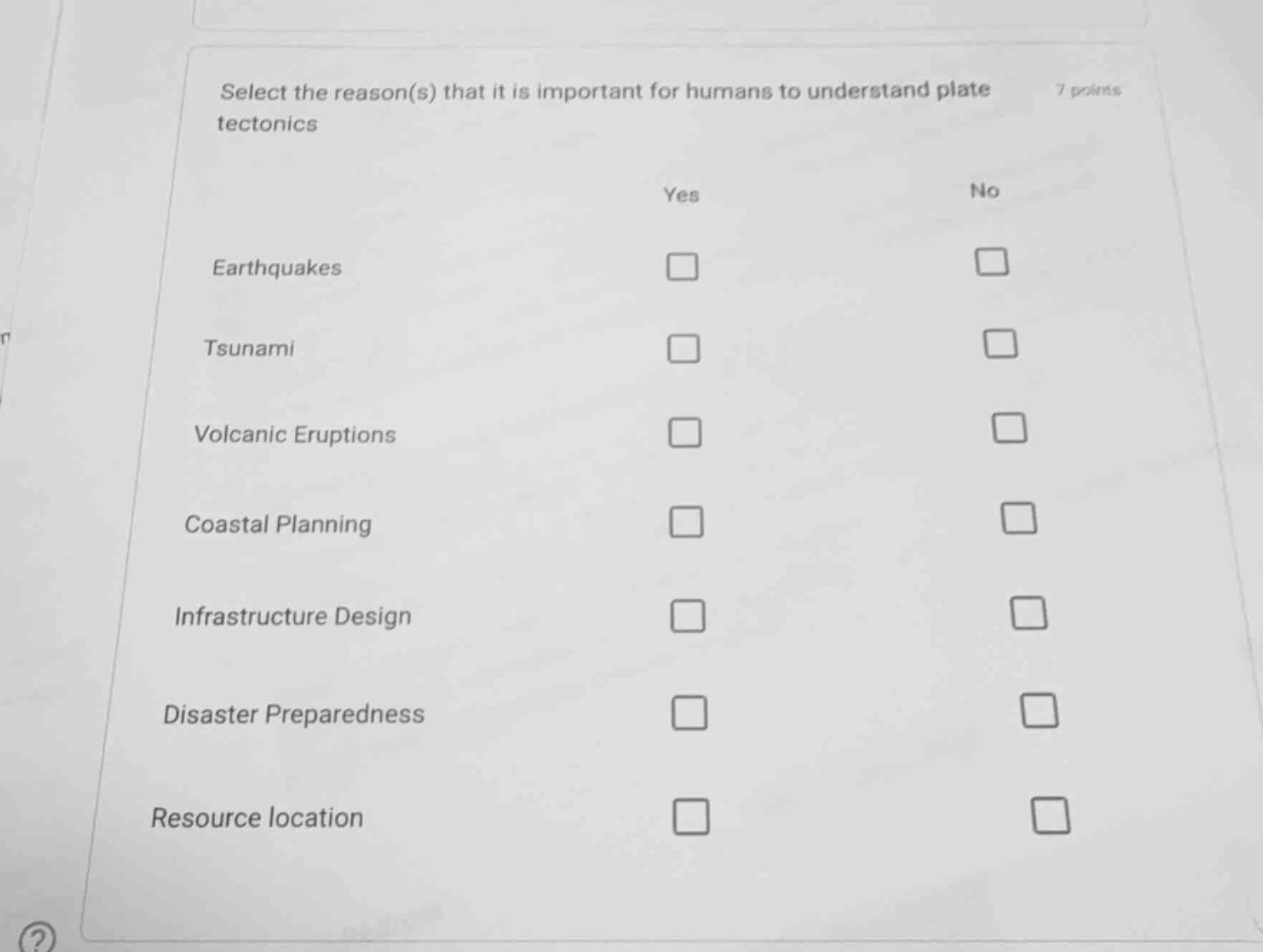 select the reason(s) that it is important for humans to understand plat…