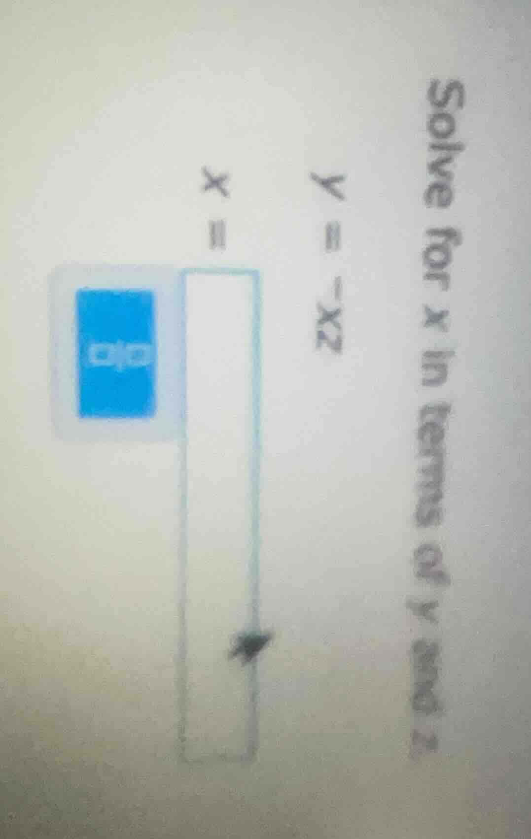 solve for x in terms of y and z y = x - z x =