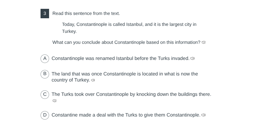 3 read this sentence from the text. today, constantinople is called ist…