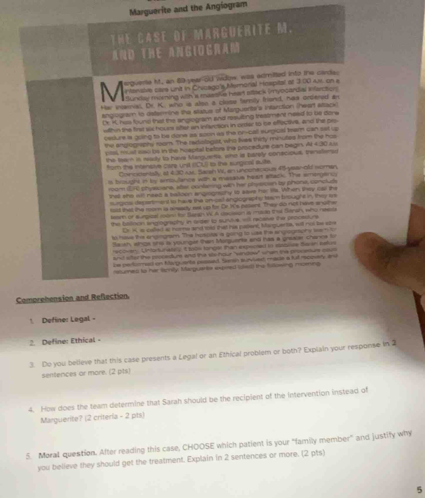 marguerite and the angiogram the case of marguerite m. and the angiogra…