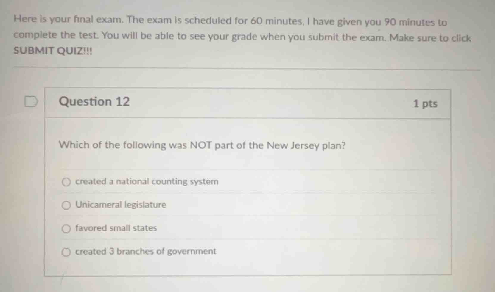here is your final exam. the exam is scheduled for 60 minutes, i have g…