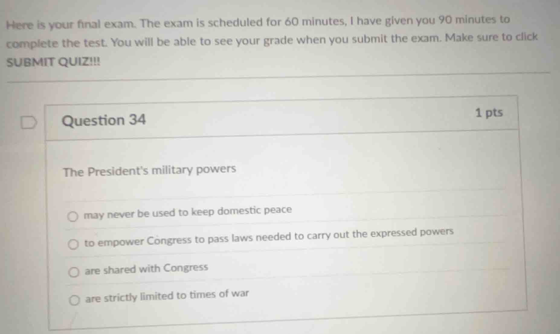 here is your final exam. the exam is scheduled for 60 minutes, i have g…