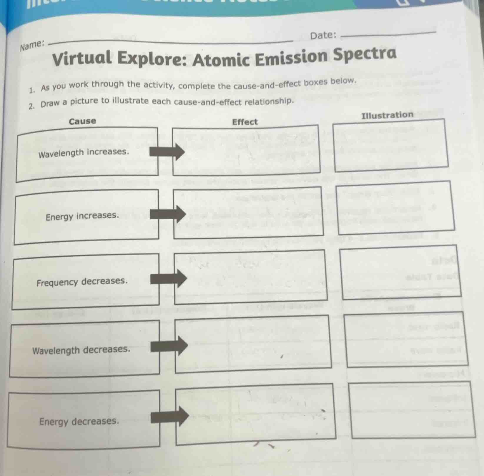 name: date: virtual explore: atomic emission spectra 1. as you work thr…