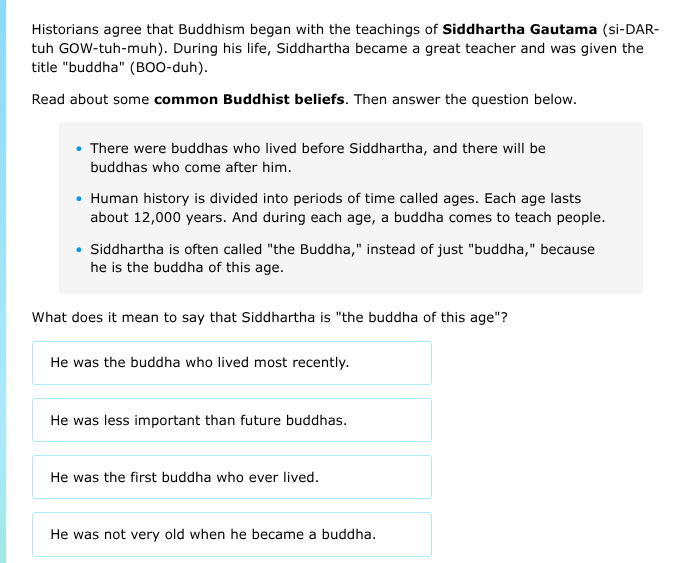 historians agree that buddhism began with the teachings of siddhartha g…