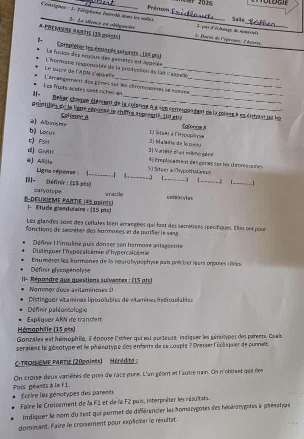 exercices : 1. téléphone interdit dans les salles. 2. la silence est ob…