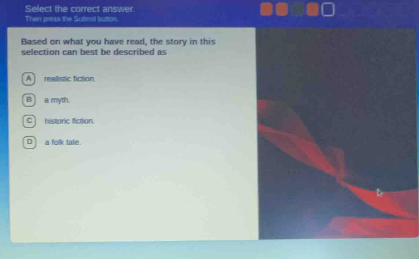 select the correct answer. then press the submit button. based on what …