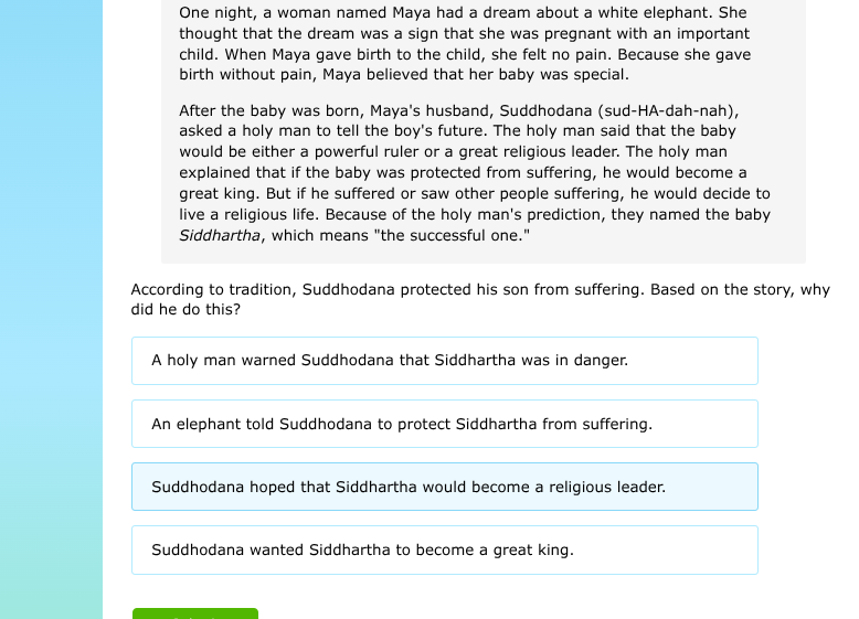 one night, a woman named maya had a dream about a white elephant. she t…