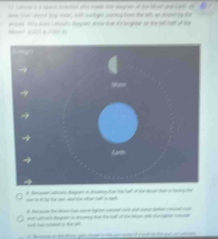1) latanya is a space enthusiast who made this diagram of the moon and …