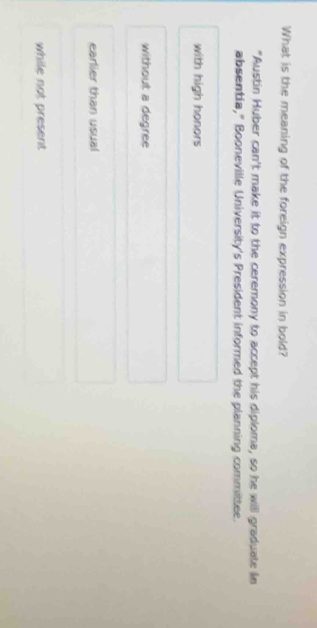 what is the meaning of the foreign expression in bold? \austin huber ca…