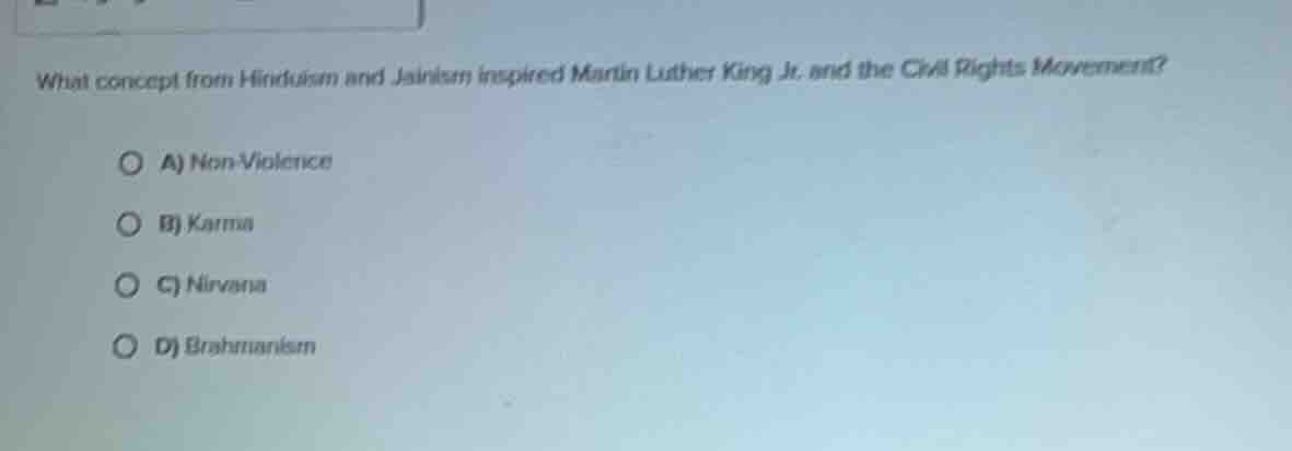 what concept from hinduism and jainism inspired martin luther king jr. …