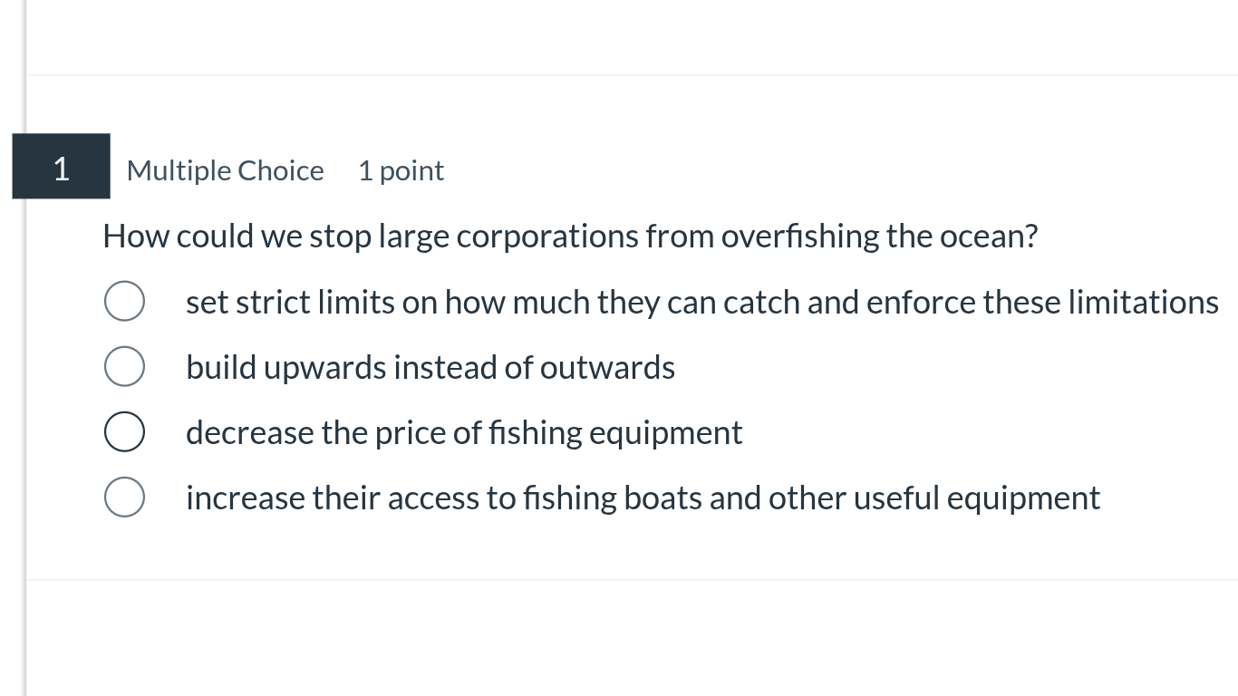 1 multiple choice 1 point how could we stop large corporations from ove…