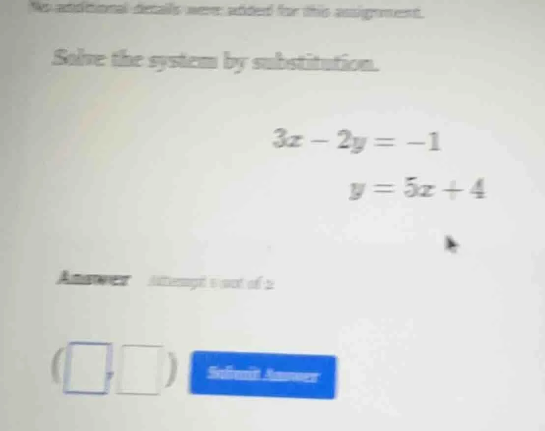 no additional details were added for this assignment. solve the system …