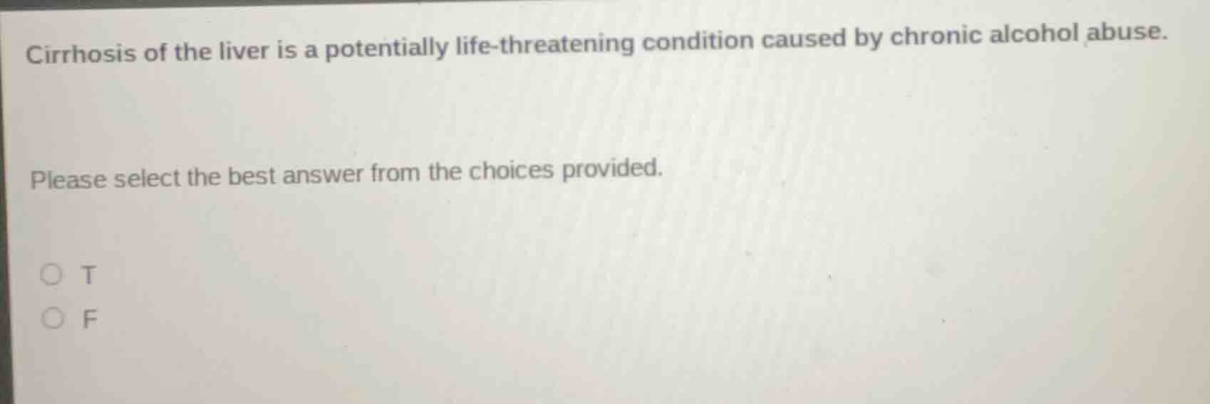 cirrhosis of the liver is a potentially life - threatening condition ca…