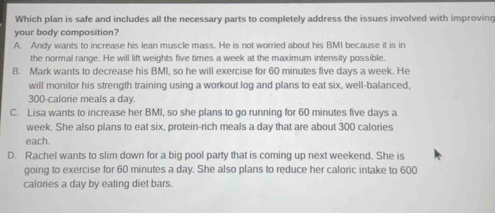 which plan is safe and includes all the necessary parts to completely a…