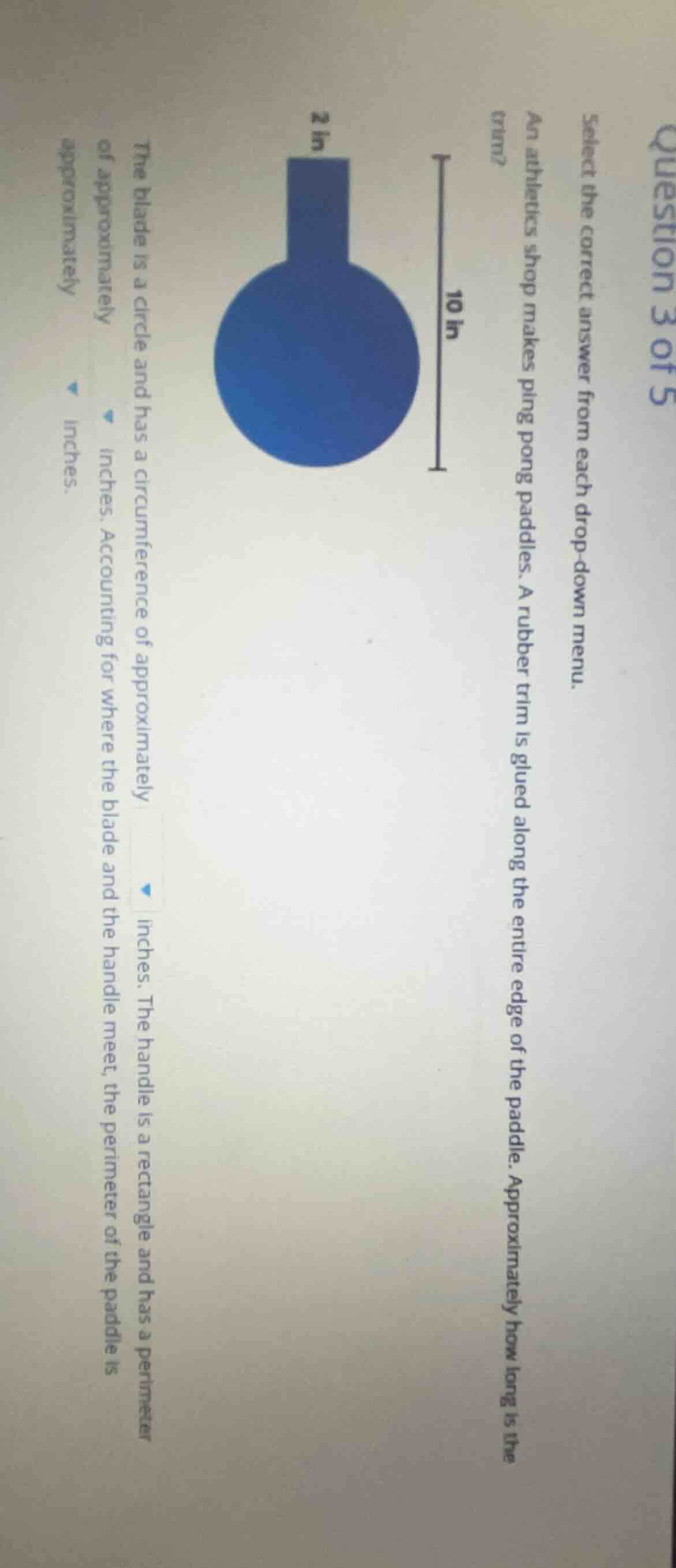 question 3 of 5 select the correct answer from each drop-down menu. an …