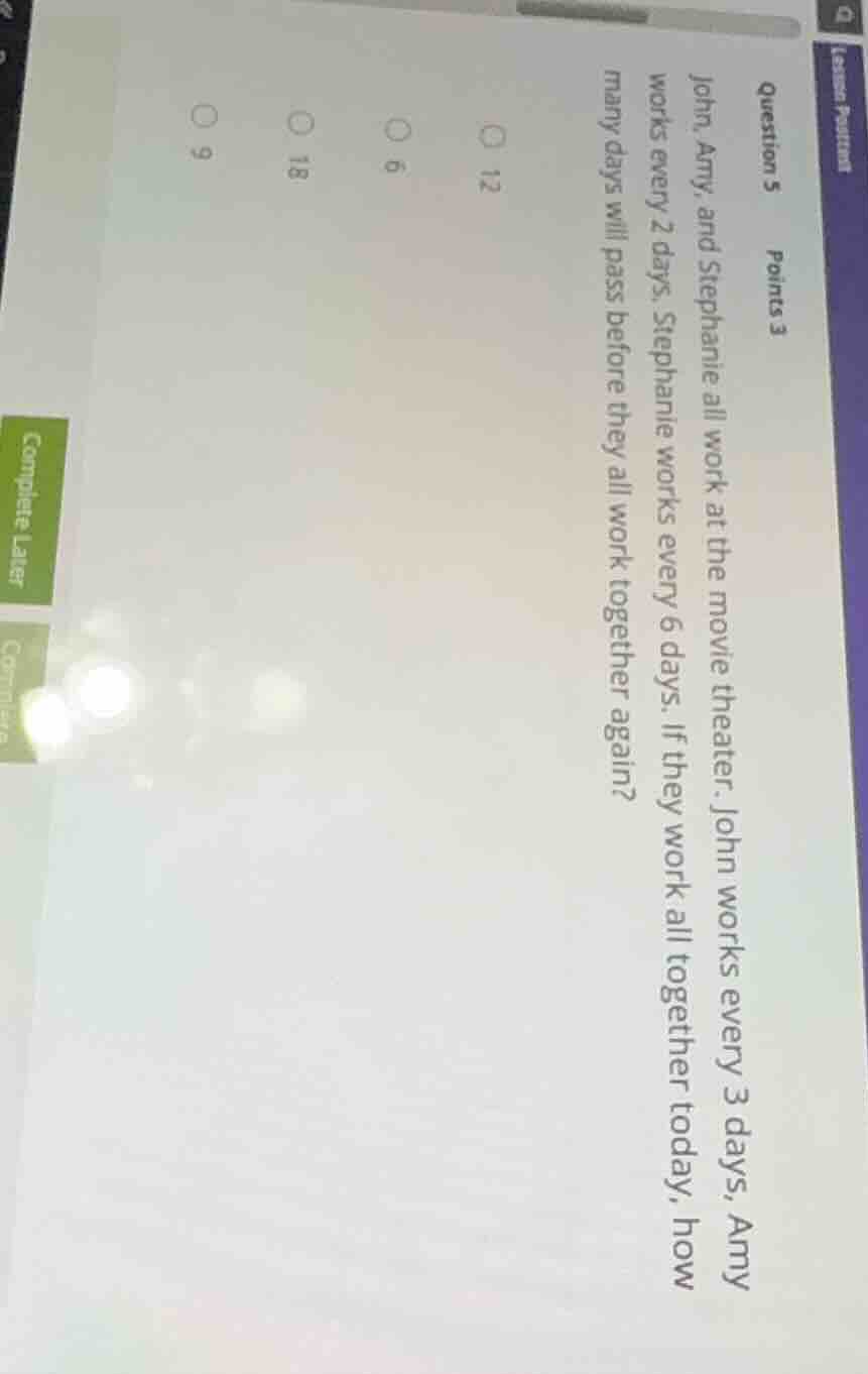 question 5 points 3 john, amy, and stephanie all work at the movie thea…