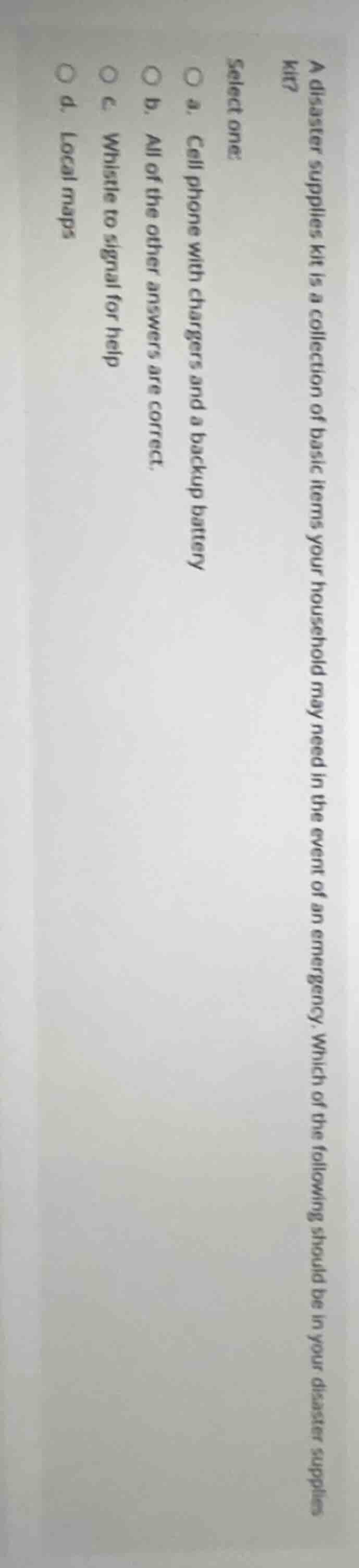 a disaster supplies kit is a collection of basic items your household m…