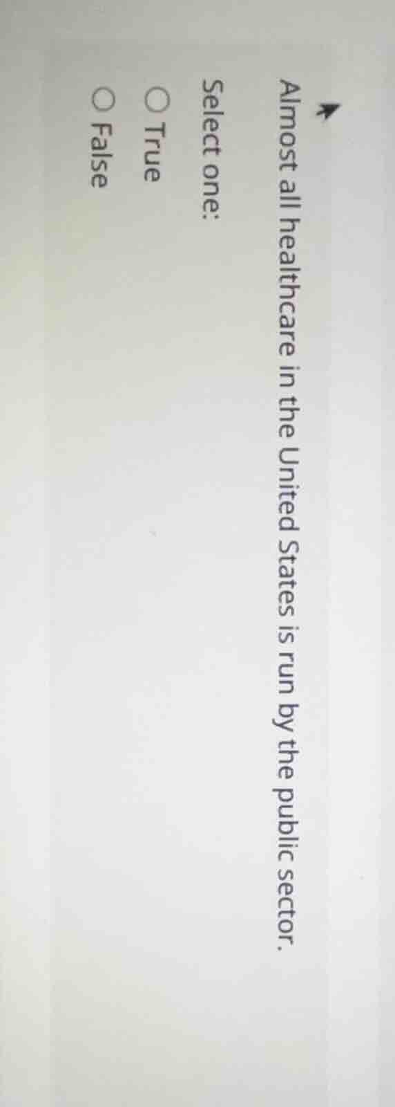 almost all healthcare in the united states is run by the public sector.…