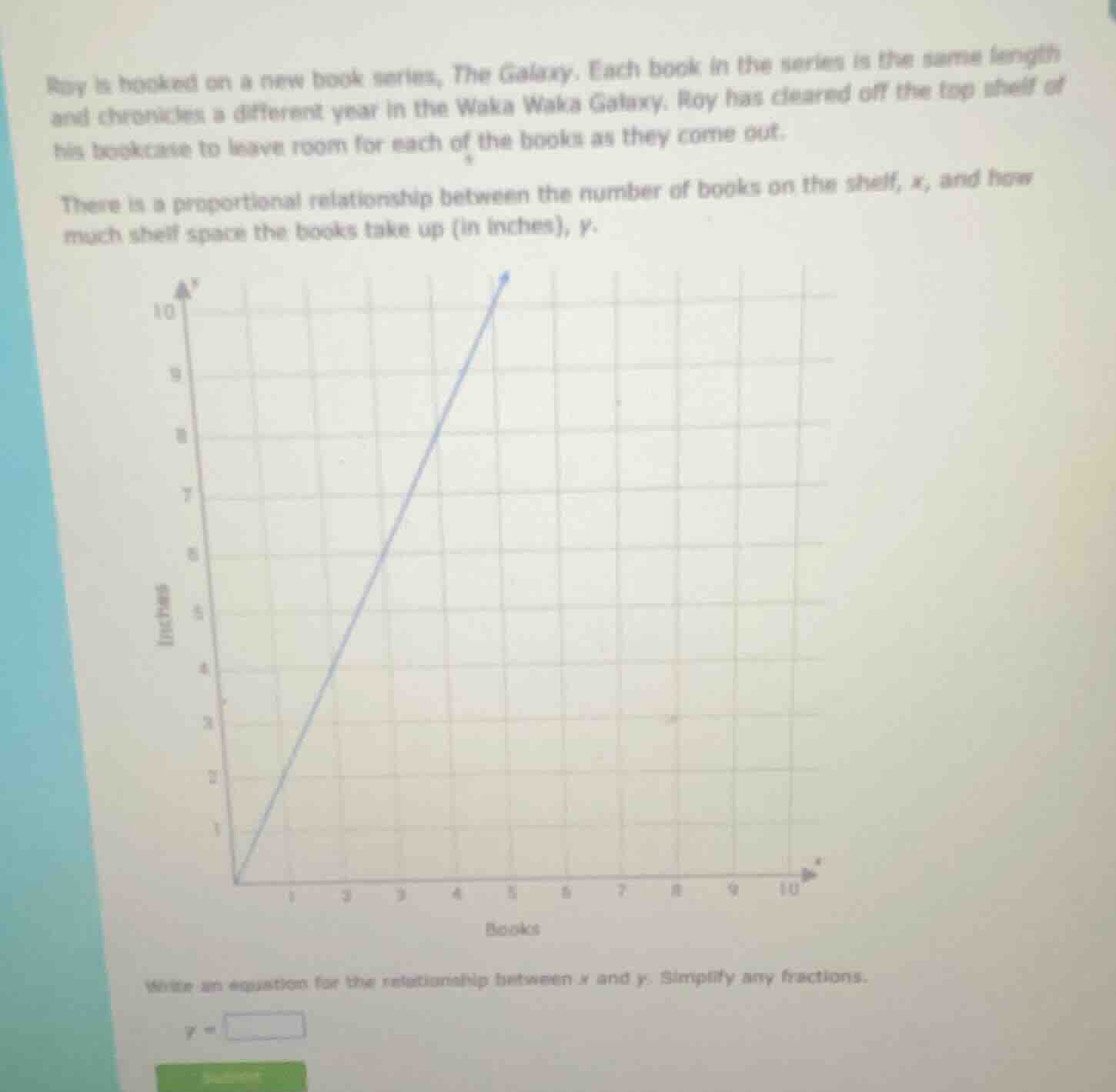 roy is hooked on a new book series, the galaxy. each book in the series…