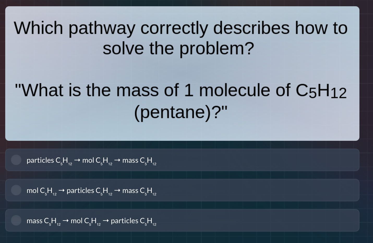 which pathway correctly describes how to solve the problem? \what is th…