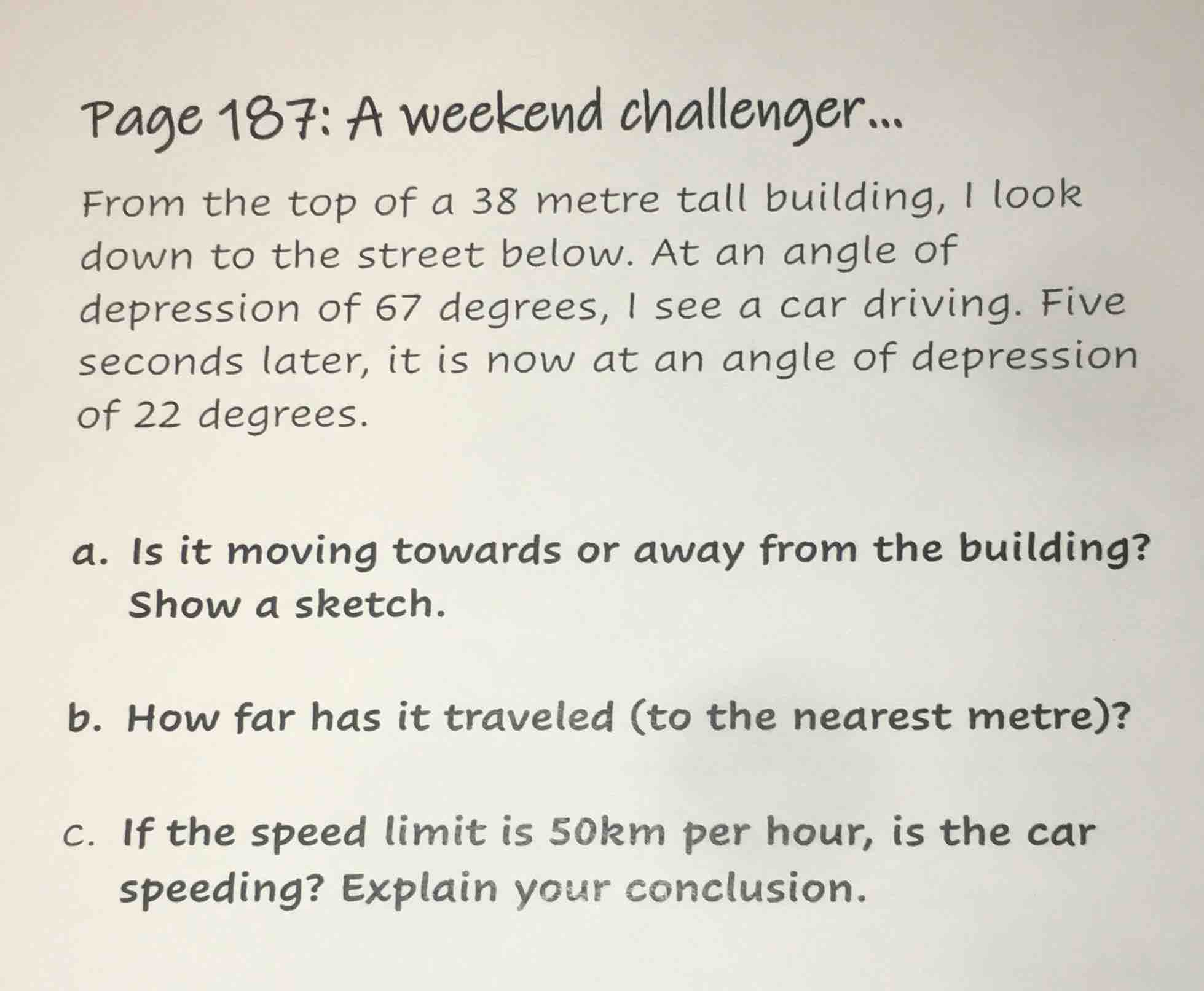 page 187: a weekend challenger... from the top of a 38 metre tall build…