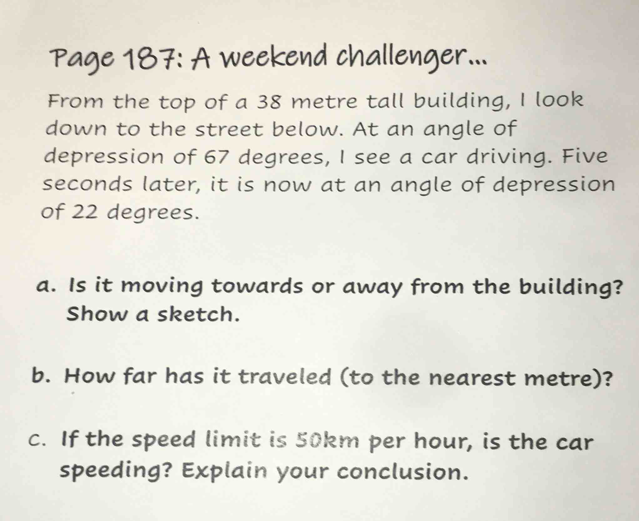 page 187: a weekend challenger... from the top of a 38 metre tall build…