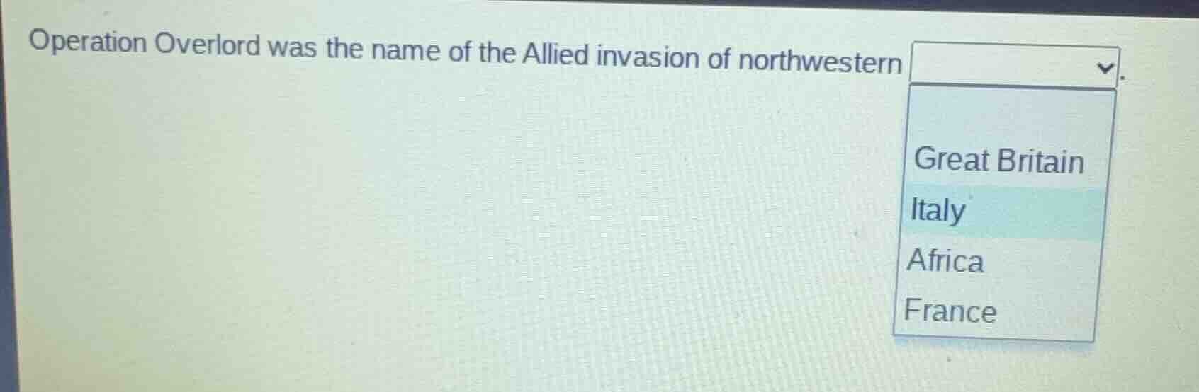 operation overlord was the name of the allied invasion of northwestern.…