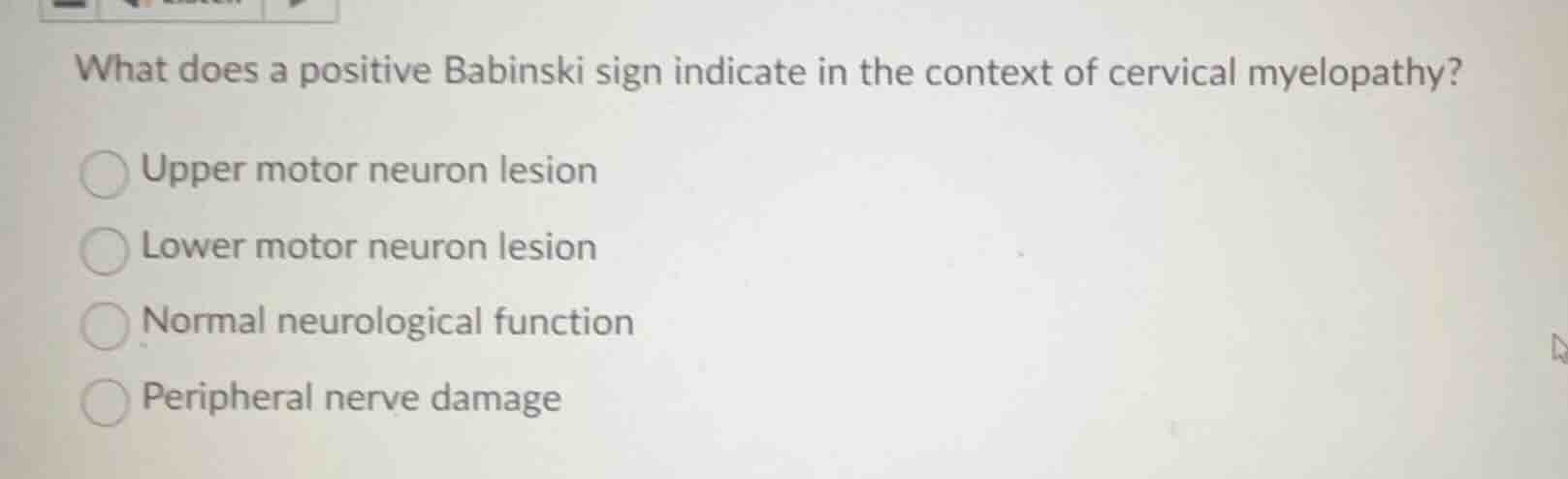 what does a positive babinski sign indicate in the context of cervical …