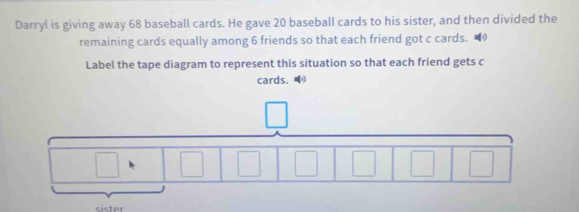 darryl is giving away 68 baseball cards. he gave 20 baseball cards to h…