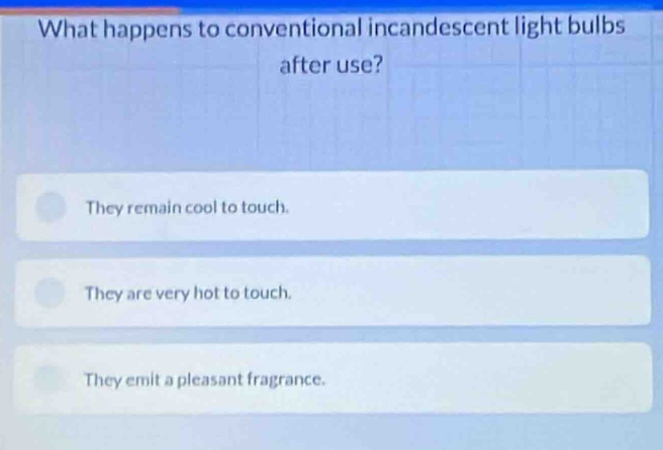 what happens to conventional incandescent light bulbs after use? they r…
