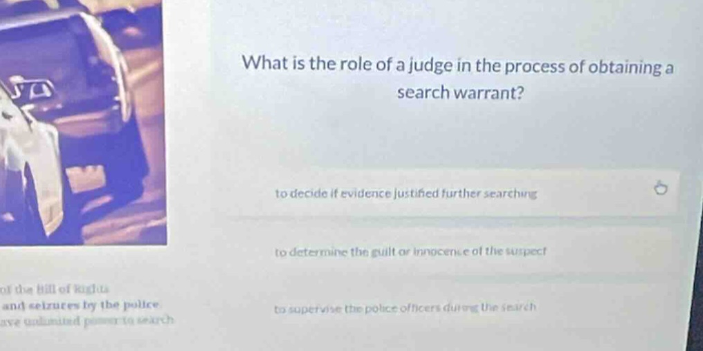 what is the role of a judge in the process of obtaining a search warran…