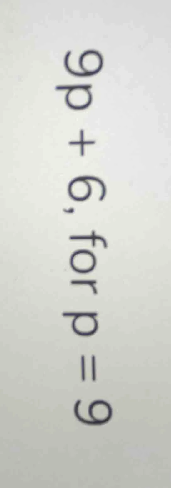 9p + 6, for p = 9