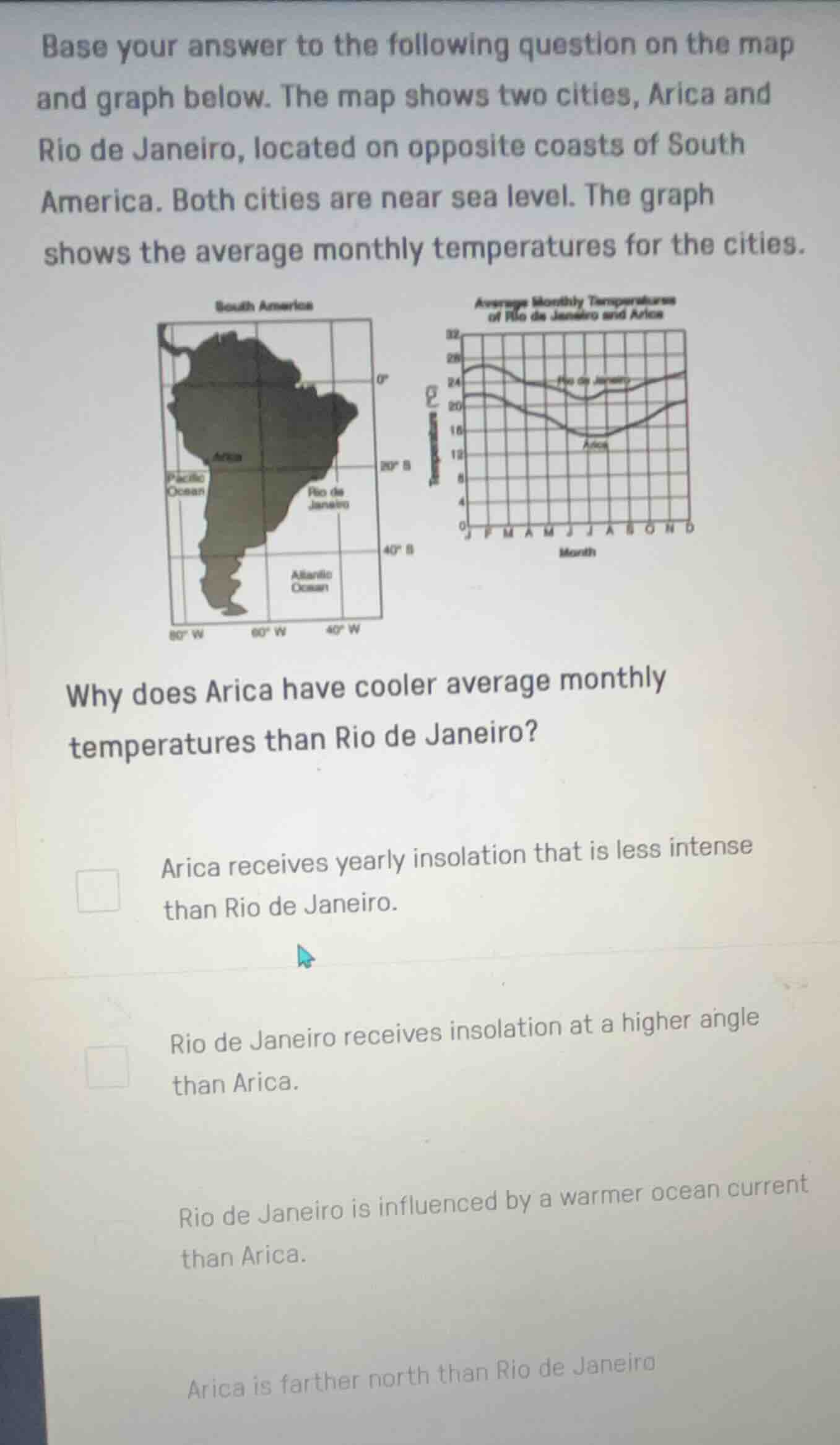 base your answer to the following question on the map and graph below. …