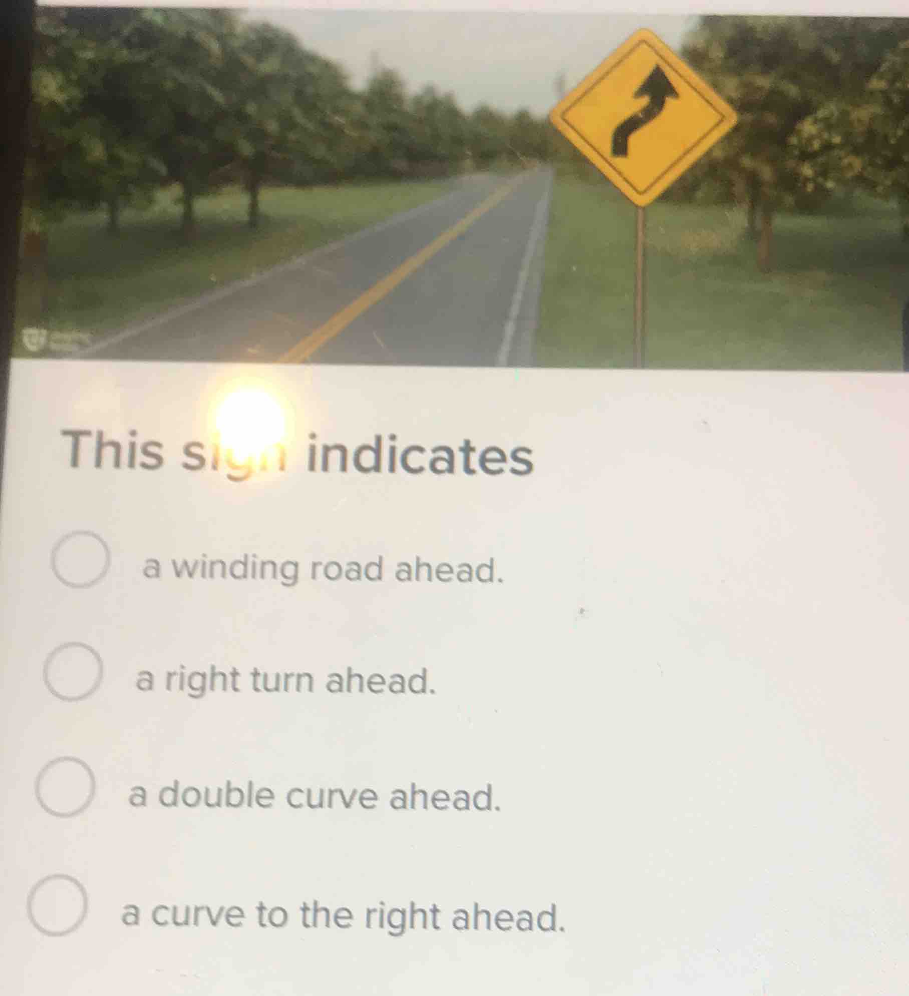 this sign indicates a winding road ahead. a right turn ahead. a double …