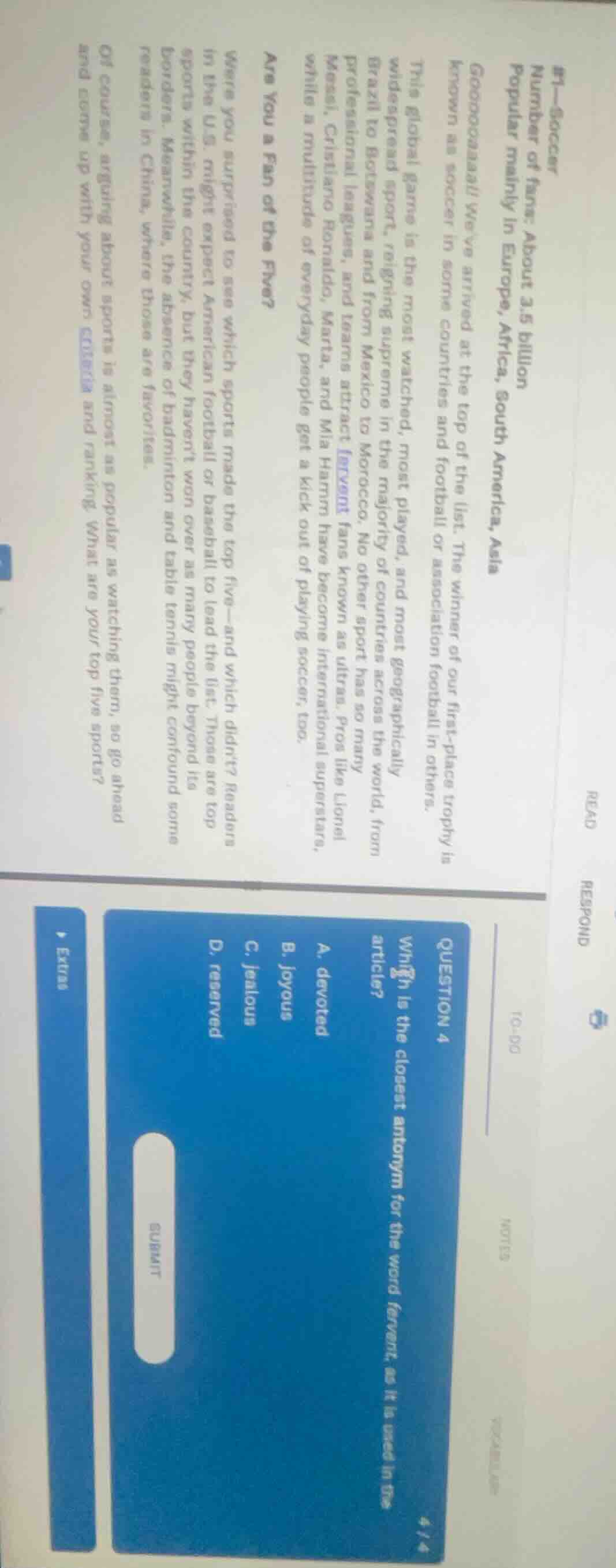 #1—soccer number of fans: about 3.5 billion popular mainly in europe, a…