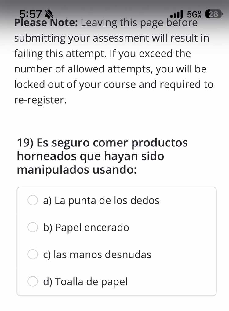 please note: leaving this page before submitting your assessment will r…