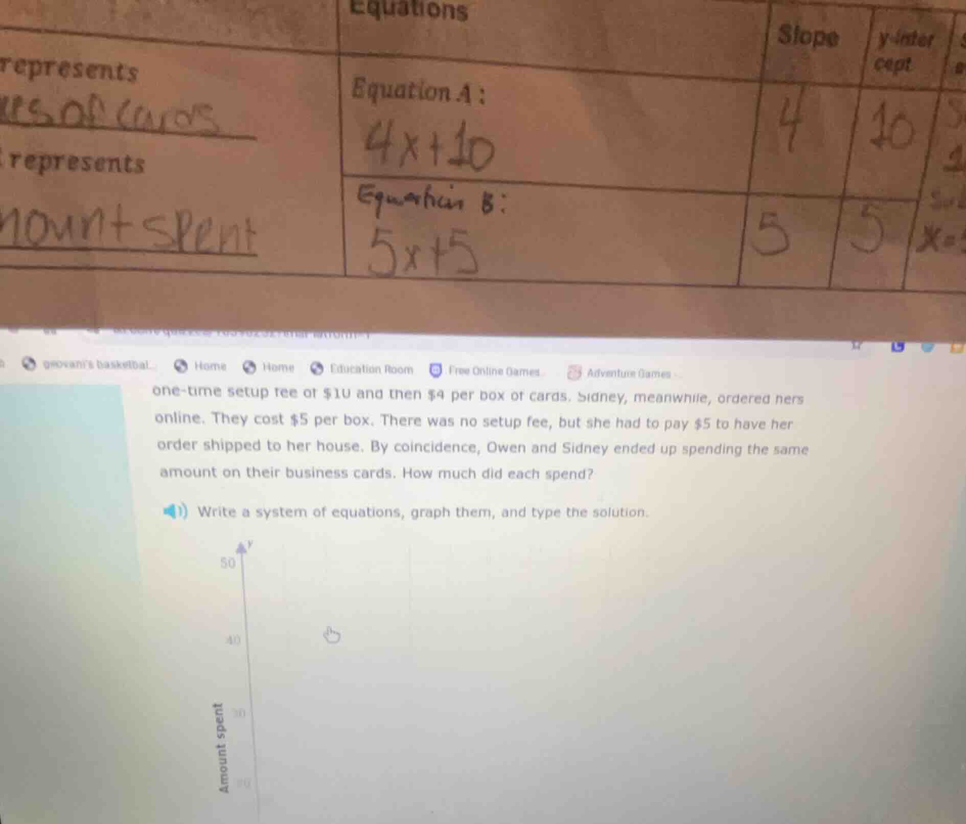 one - time setup fee of $10 and then $4 per box of cards. sidney, meanw…