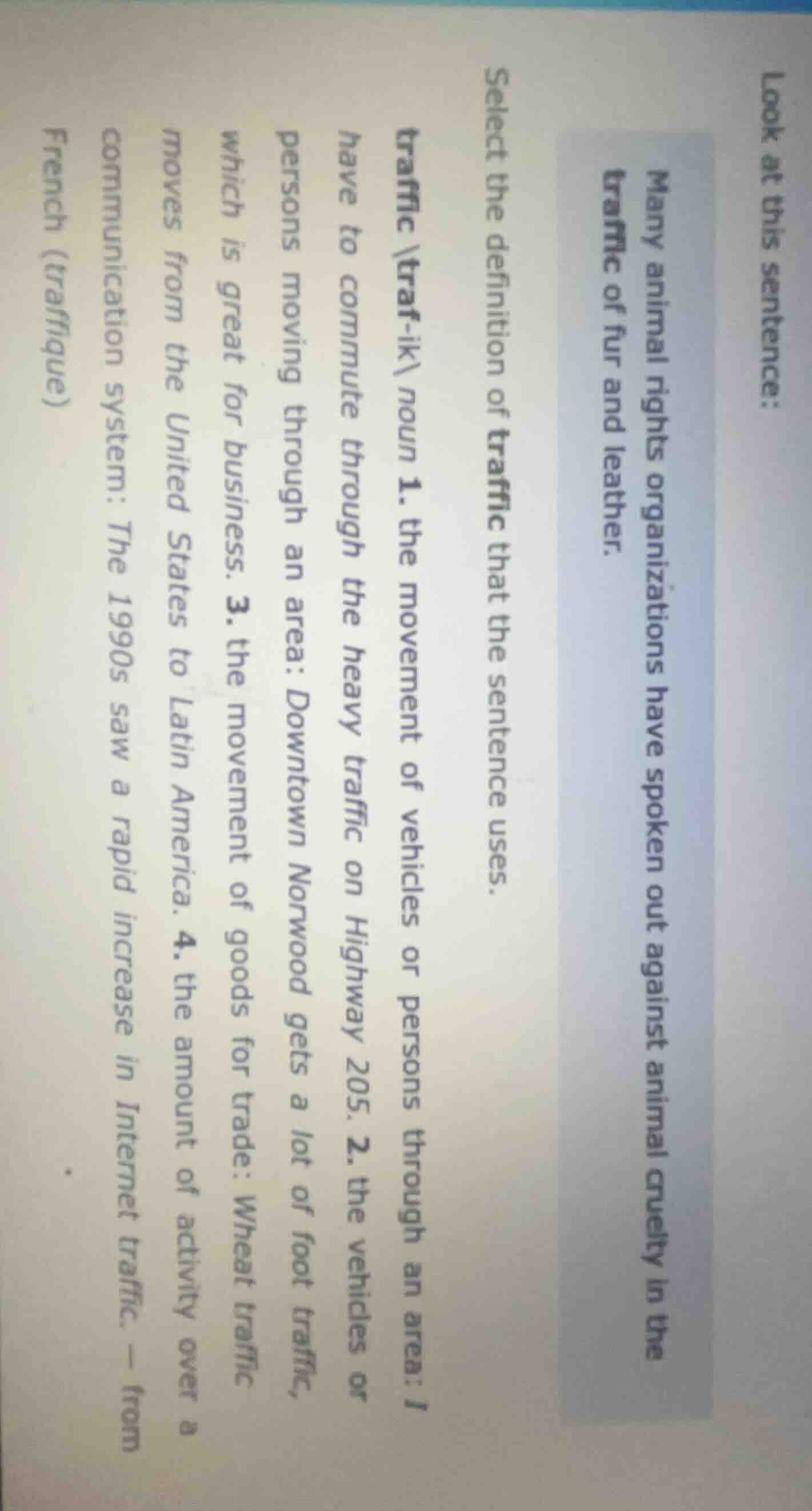 look at this sentence: many animal rights organizations have spoken out…