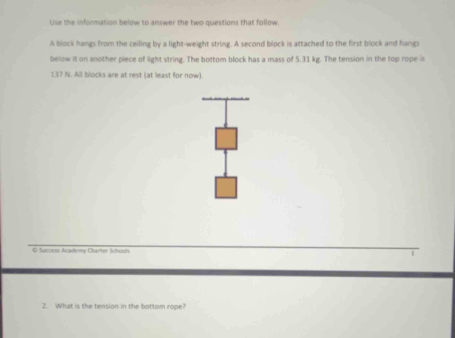 use the information below to answer the two questions that follow. a bl…