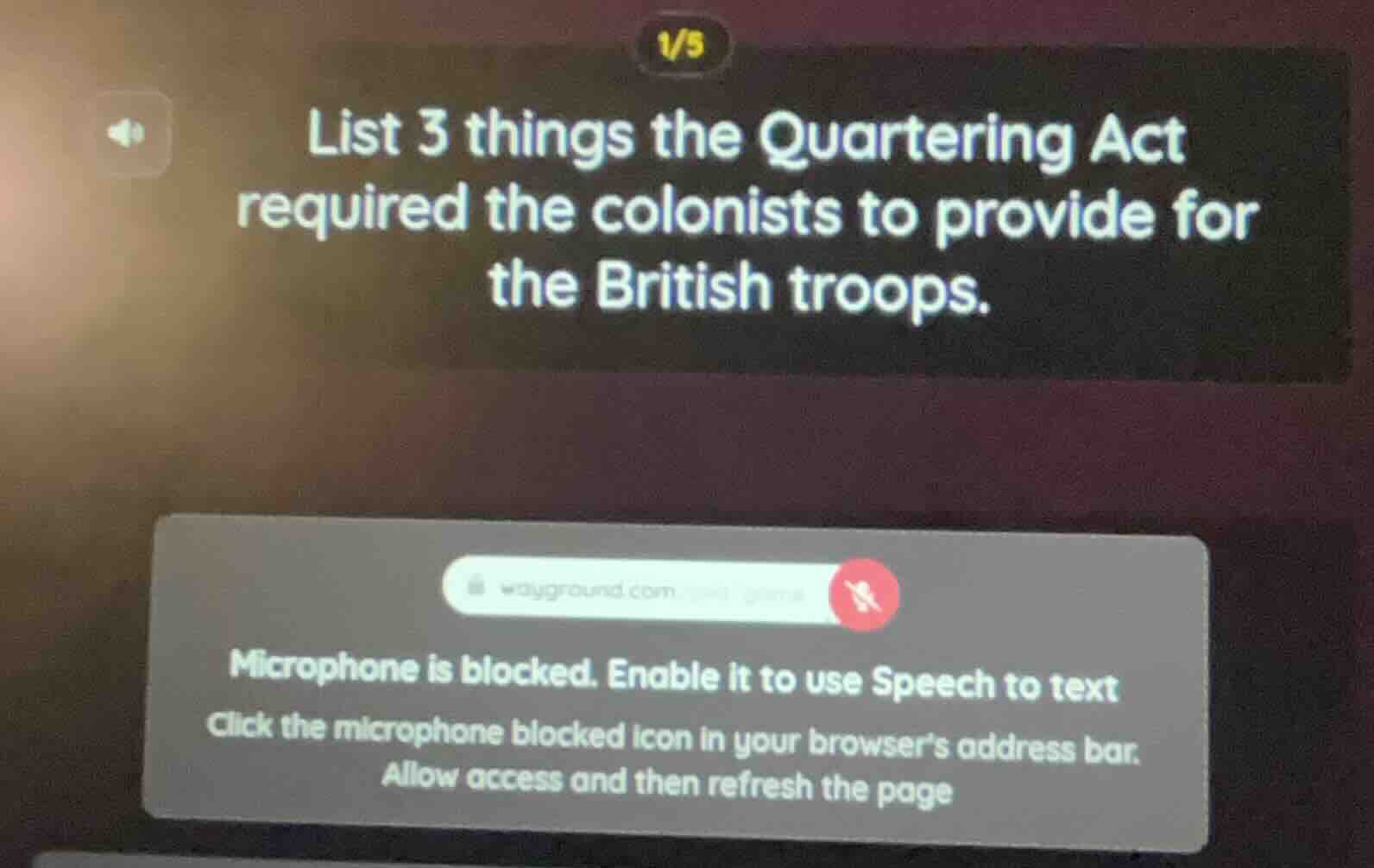 list 3 things the quartering act required the colonists to provide for …
