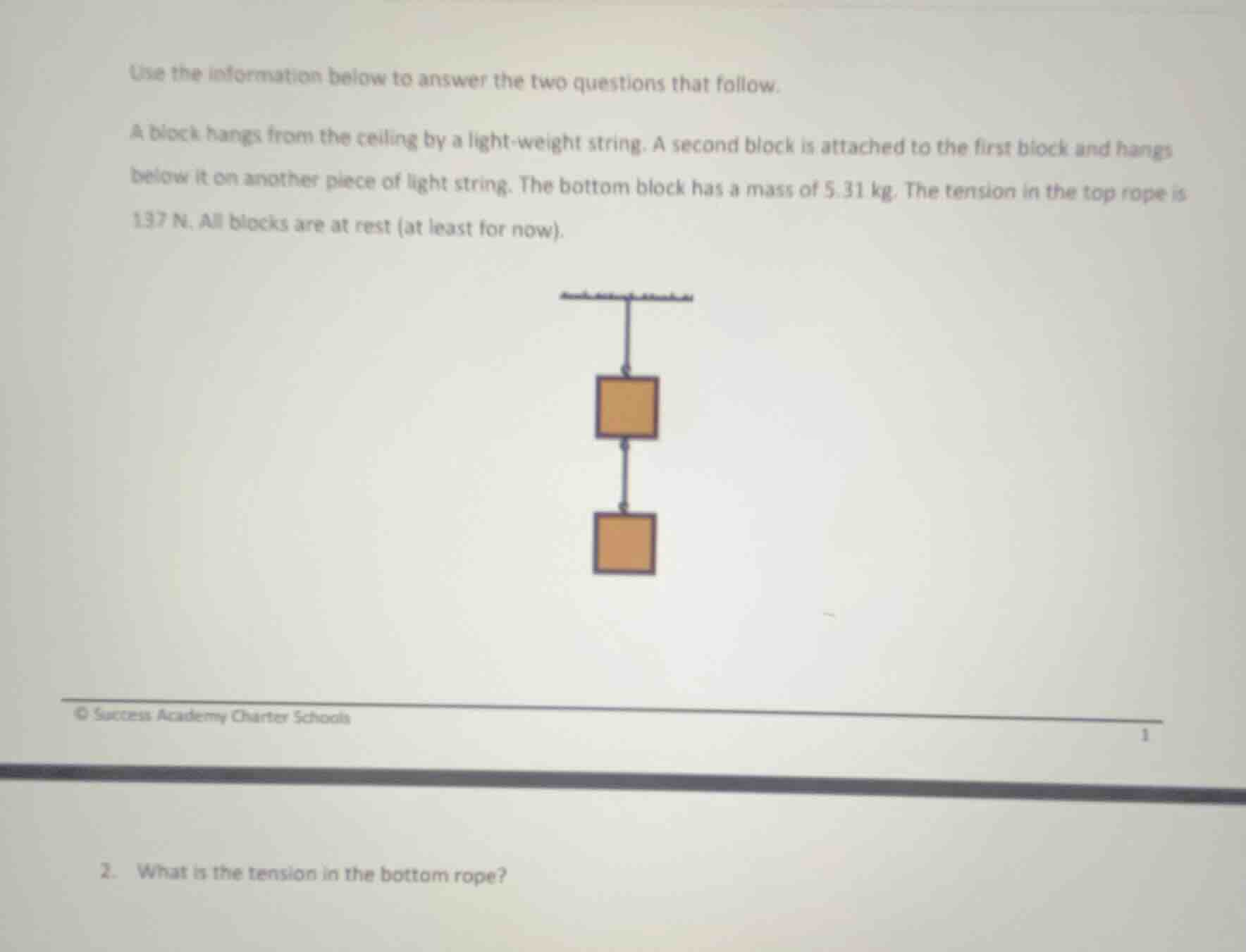 use the information below to answer the two questions that follow. a bl…