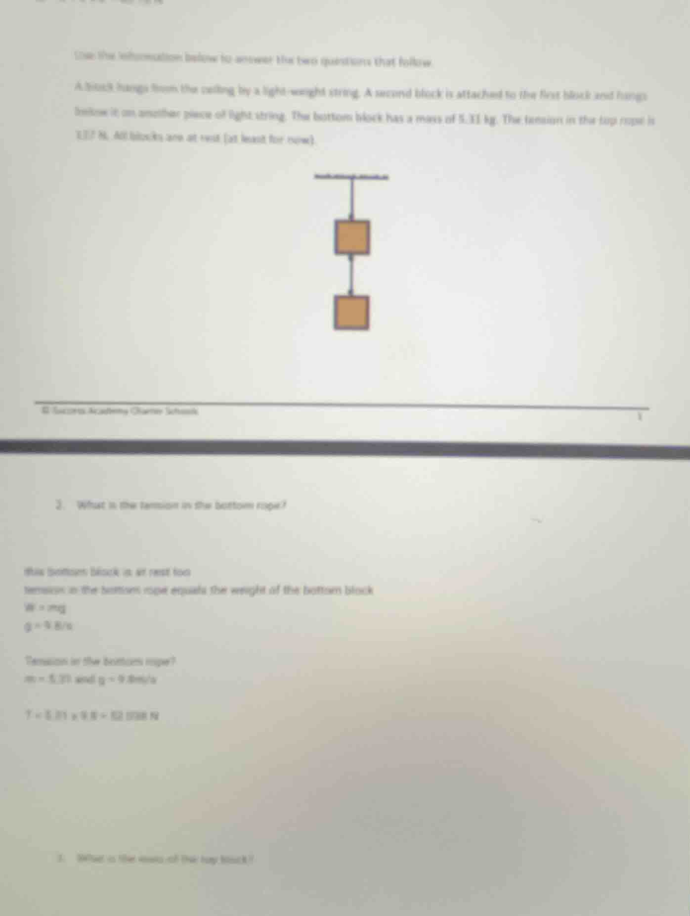 use the information below to answer the two questions that follow. a bl…