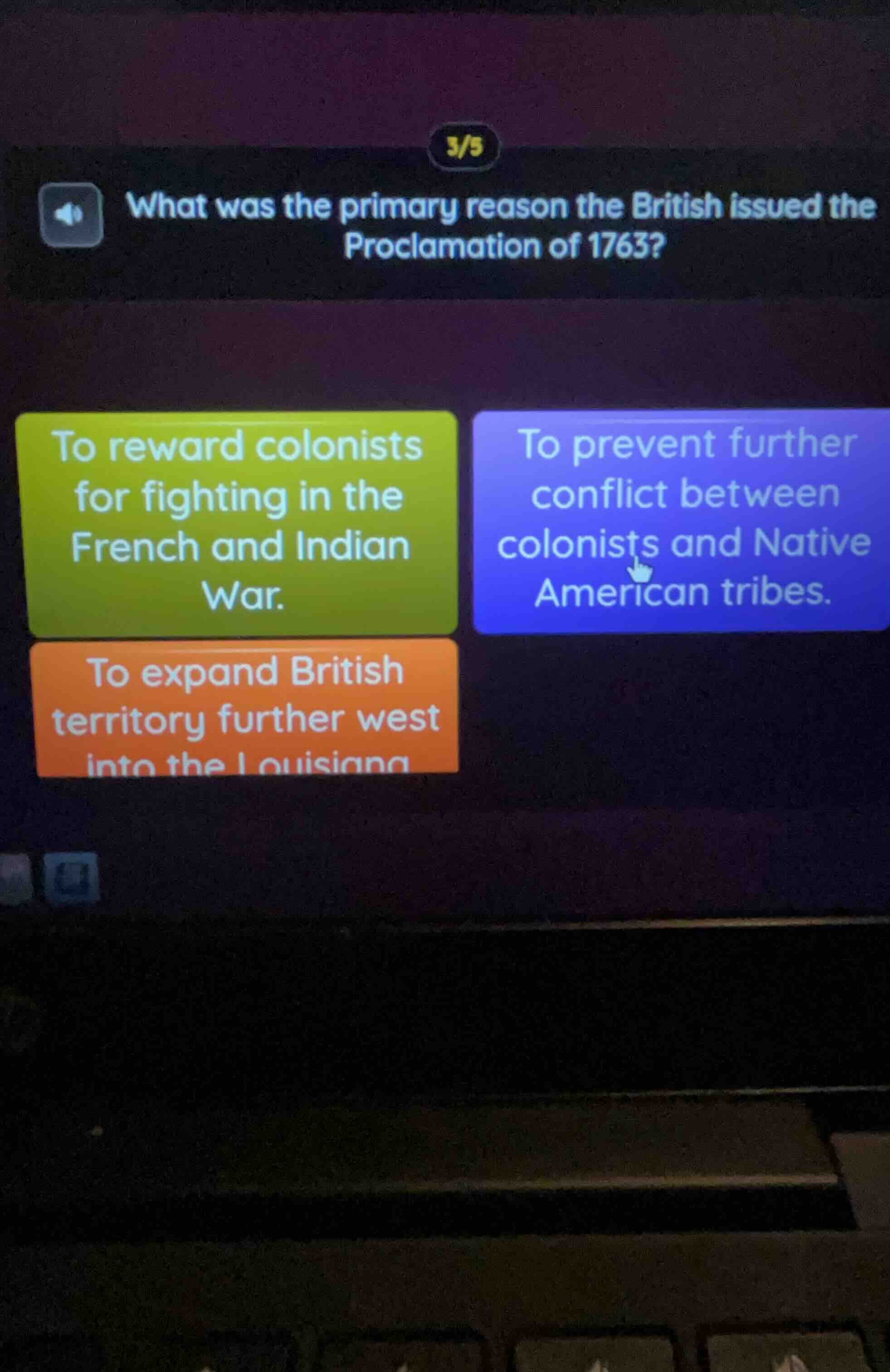 what was the primary reason the british issued the proclamation of 1763…