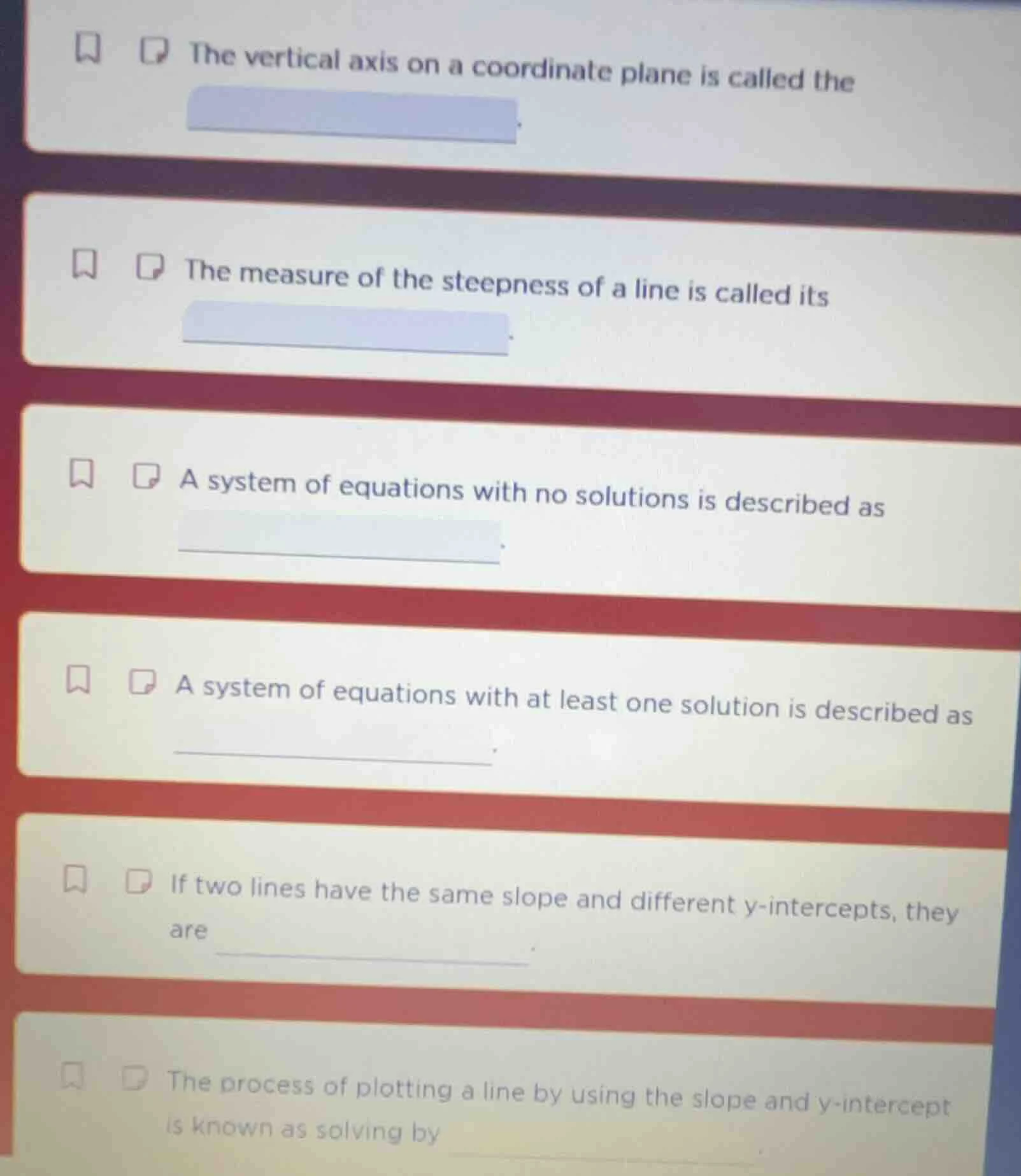 the vertical axis on a coordinate plane is called the ____. the measure…