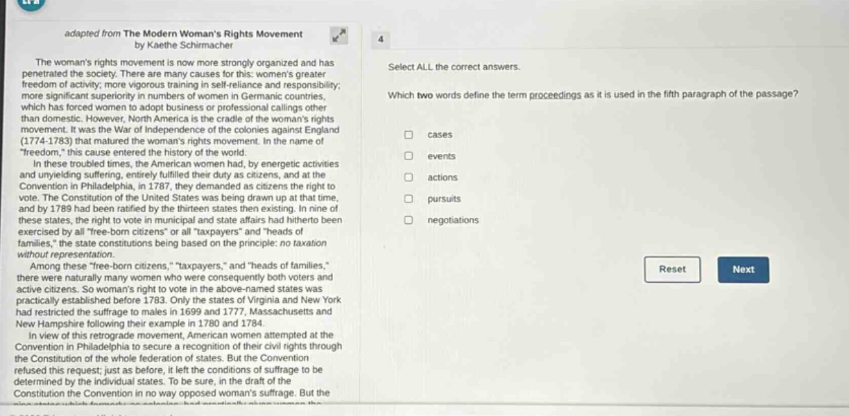 adapted from the modern womans rights movement by kaethe schirmacher th…