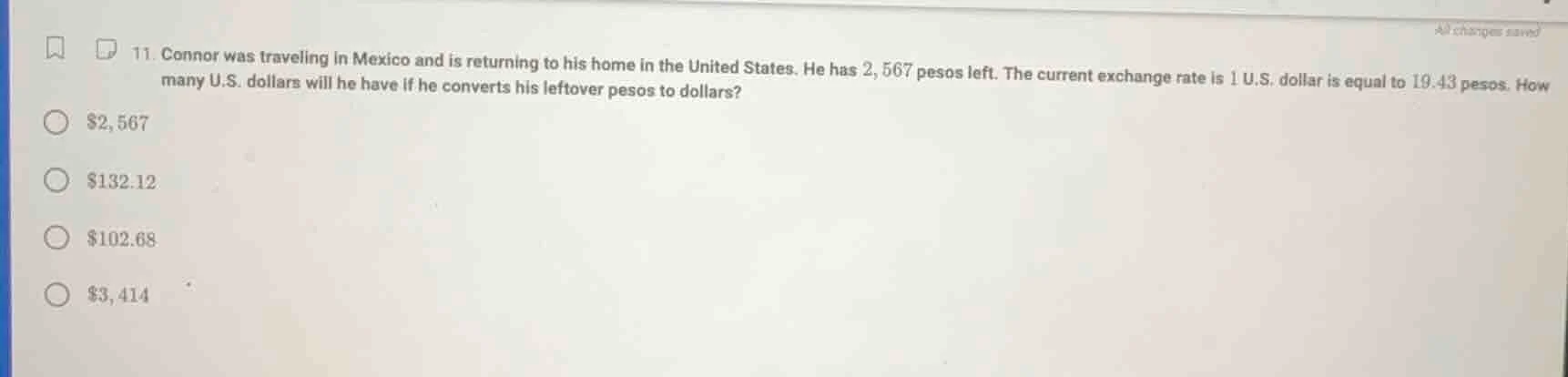 11. connor was traveling in mexico and is returning to his home in the …