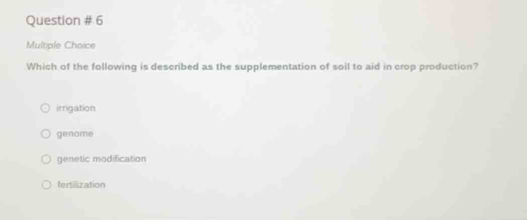 question #6 multiple choice which of the following is described as the …