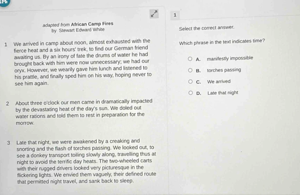 adapted from african camp fires by stewart edward white 1 we arrived in…