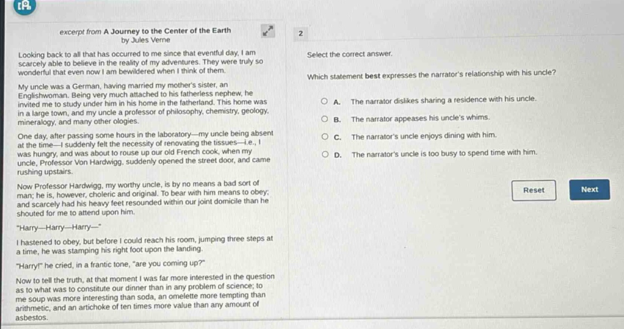 excerpt from a journey to the center of the earth by jules verne lookin…